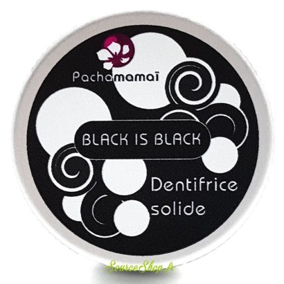 Dentifrice solide au charbon - Black is Black - Pachamamaï  