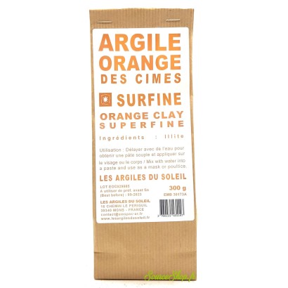 Argile orange - Surfine - Les Argiles du Soleil