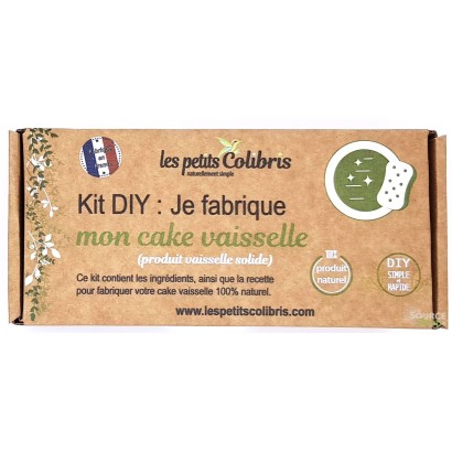 Kit DIY : Produit vaisselle solide - Cake Vaisselle - Les Petits Colibris