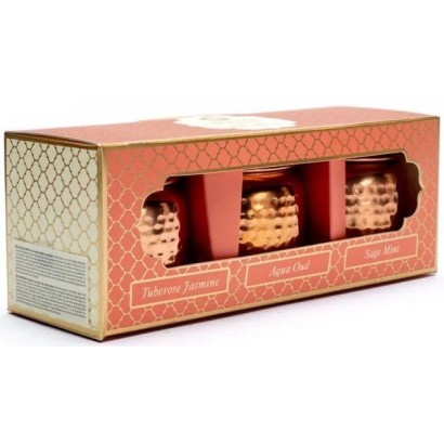 Coffret 3 bougies ayurvédiques véganes - Song of India