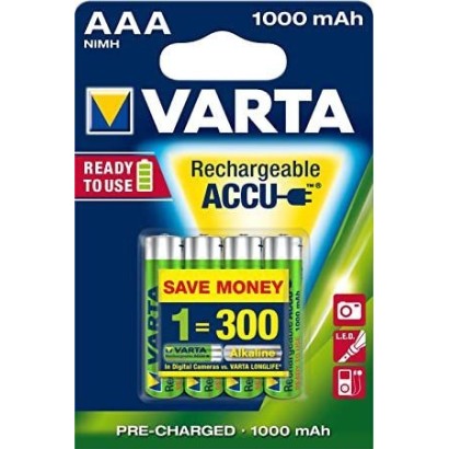 Piles réutilisables rechargeables - Varta