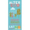 Tablette chocolat au lait aux céréales BIO & équitable - Alter Eco